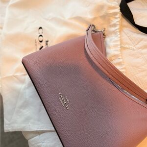 Coach Light Pink Leather Shoulder Bag